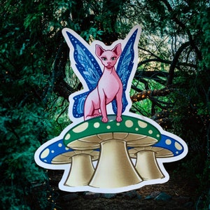 Adesivo resistente alle intemperie Sphynx Pixie su fungo