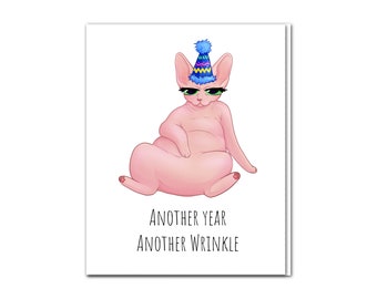 Sphynx Birthday Card BLANK