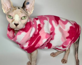 Camo Lady Sphynx Cat Sweater