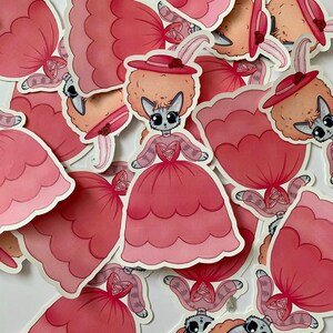 Shabby Victorian Kitty Wetterfester Aufkleber
