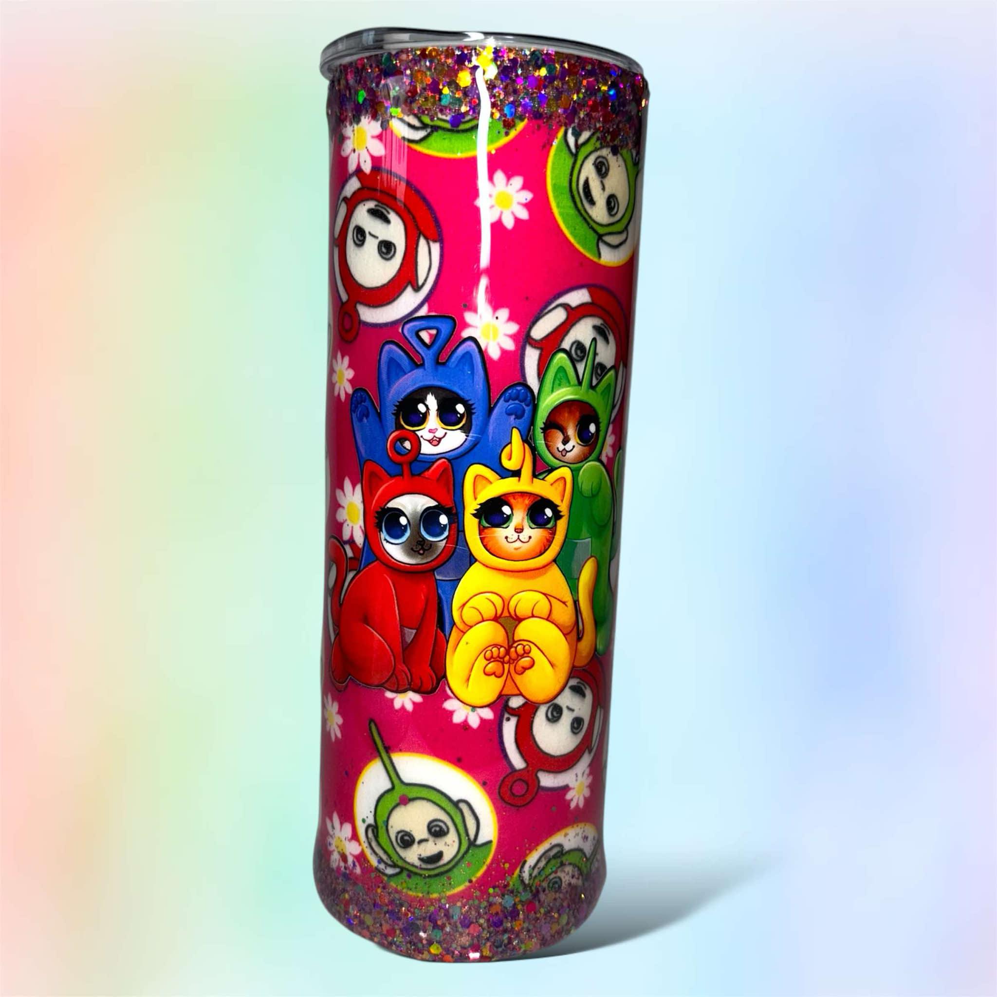Telekitties Inspired Glitter Resin Skinny Tumbler - Etsy