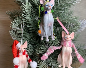 Sphynx Cat Breed Holiday Ornament