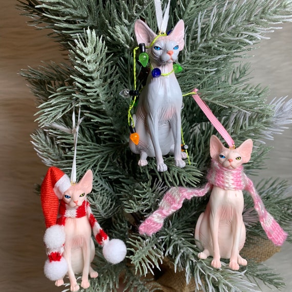 Sphynx Cat Breed Holiday Ornament
