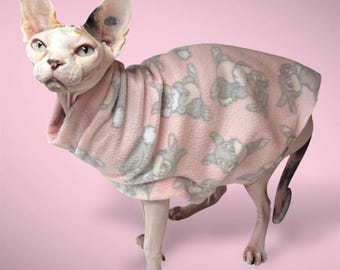 Thumper Fun Sphynx Cat Sweater 1 Armhole Handmade