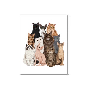 Carte de chat vierge pour toutes les occasions