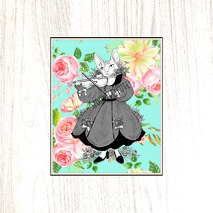Sphynx Cat Vintage Art Print