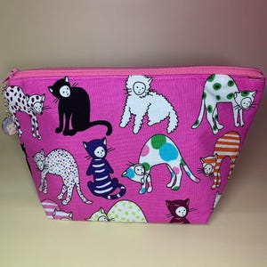 Pink Cats Zipper Pouch Coin Purse