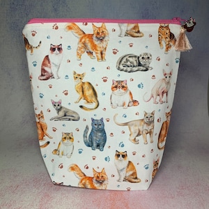 Cute Cats Zipper Pouch Coin Purse  Large