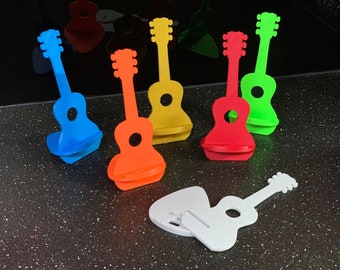 Support pour tablette/iPad, mais en forme de guitare !