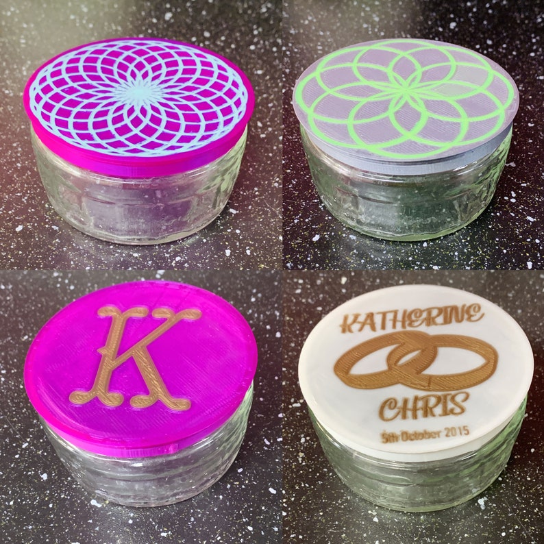Personalised Lids for Gu Pots turn delicious waste into Etsy