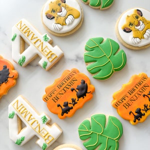 Lion King Personalized Sugar Cookies | Lion King Theme Cookies | Lion King Cookies