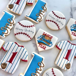 Rookie of the Year Cookies | Rookie Year Sugar Cookies | Baseball Cookies