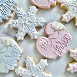 Frozen Sugar Cookies | Frozen Theme Cookies | Winter Wonderland Cookies