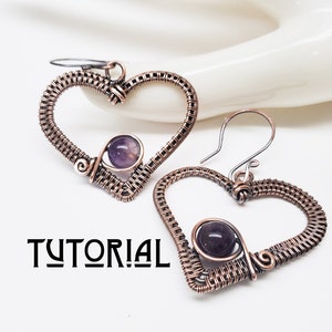 Sweethearts Earring Tutorial, Wire Jewelry for Beginners, Easy image 1