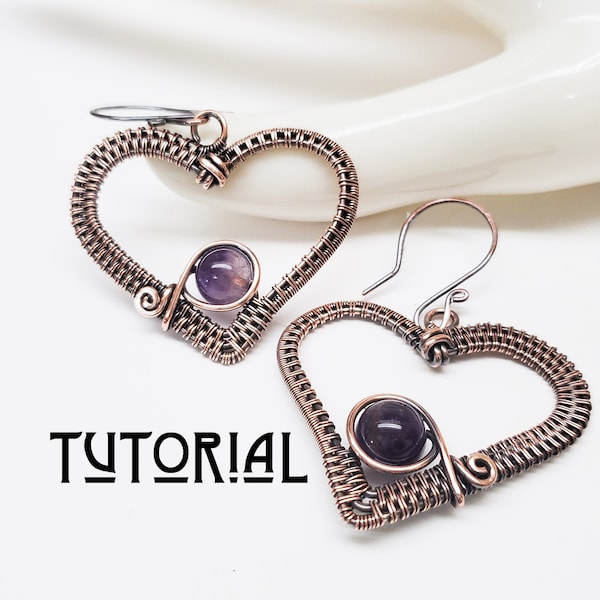 Sweethearts Earring Tutorial, Wire Jewelry for Beginners, Easy