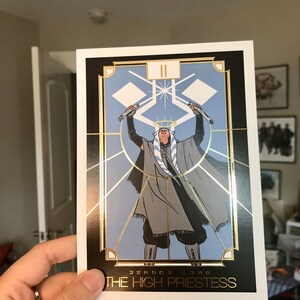 Ahsoka Tano the High Priestess Print Tarot Gold Foil Star Wars - Etsy