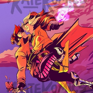 Rouge | Gambit | Comic Cover | X-Men | Art Print | Fan Art