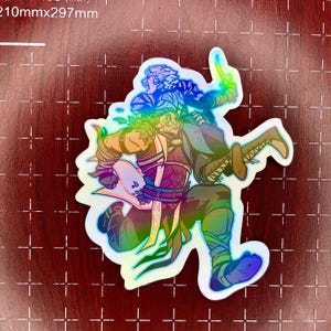 Astarion / Halsin / Baldur&#39;s Gate 3 / DnD / Adesivo / Fan Art / Finitura iridescente