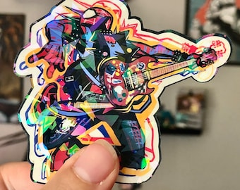 Spider-Punk | Hobie Brown | Sticker | Holographic | Fan art | Spider-Man | Across the Spiderverse