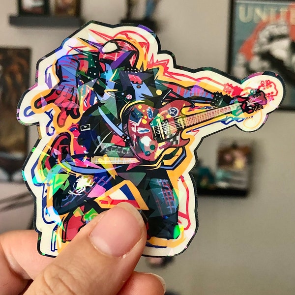 Spider-Punk | Hobie Brown | Sticker | Holographic | Fan art | Spider-Man | Across the Spiderverse