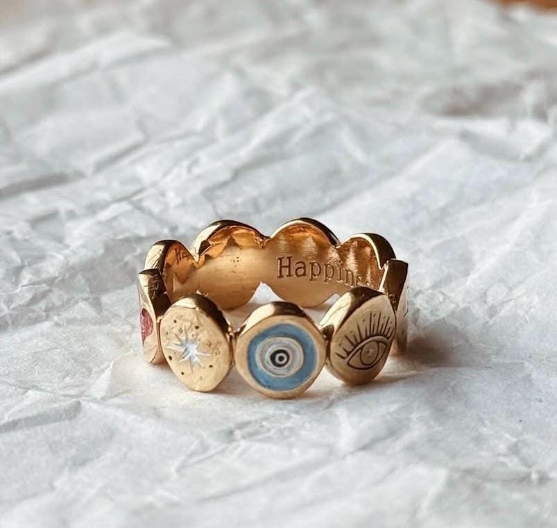 Bague de fiançailles vintage unique en saphir bleu ovale Aurelia (monture seule