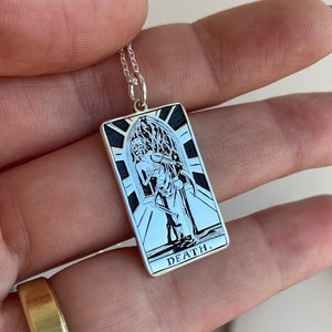 Tarot Karte Halskette, Death Linerworks Serie Tarot Karte Halskette