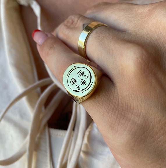 Etsy signet ring deals