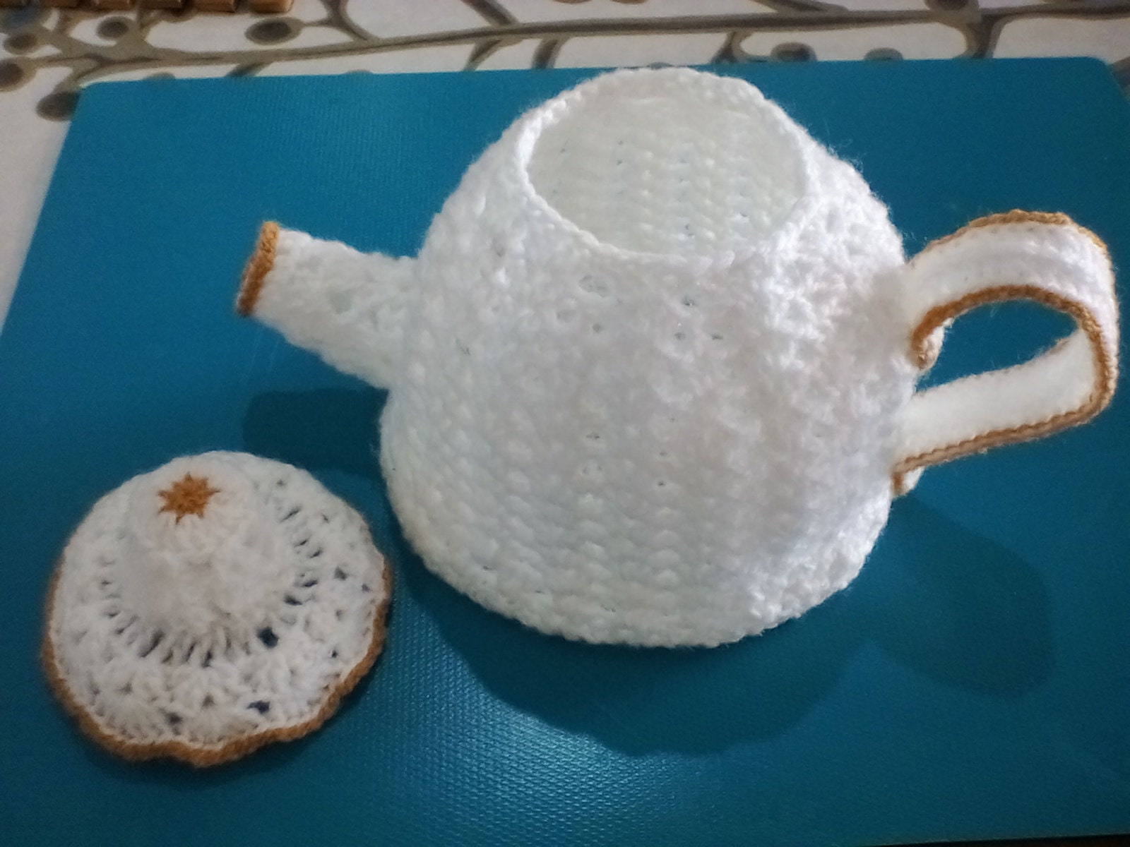 Tea Set Crochet Pattern With Teapot Etsy