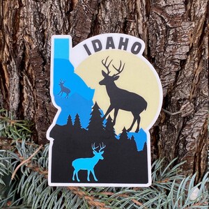 Idaho Deer Sticker, Idaho Sticker, Deer Sticker, Wildlife Sticker, Hunting Sticker