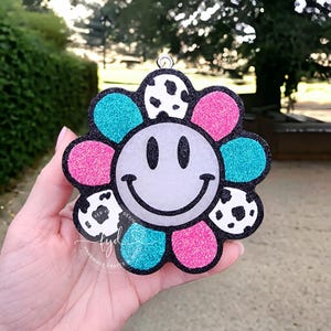 Smiley Face Car Freshie: Lavender Scented Car Air Freshener