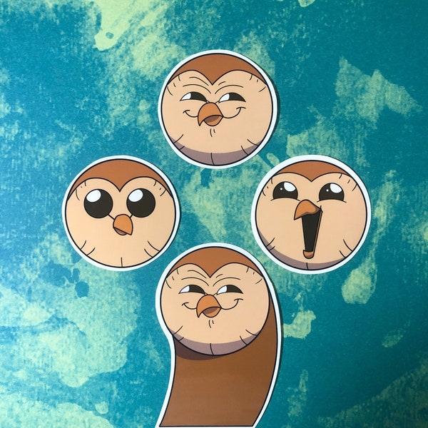 Hooty Owl House Vinyl Stickers