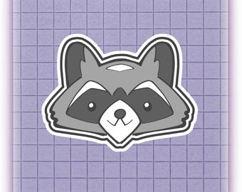 Raccoon Vinyl Sticker
