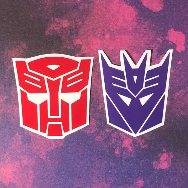 Transformers Autobot/Decepticon Vinyl Stickers