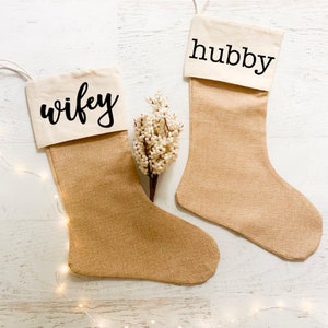 husband and wife christmas stockings