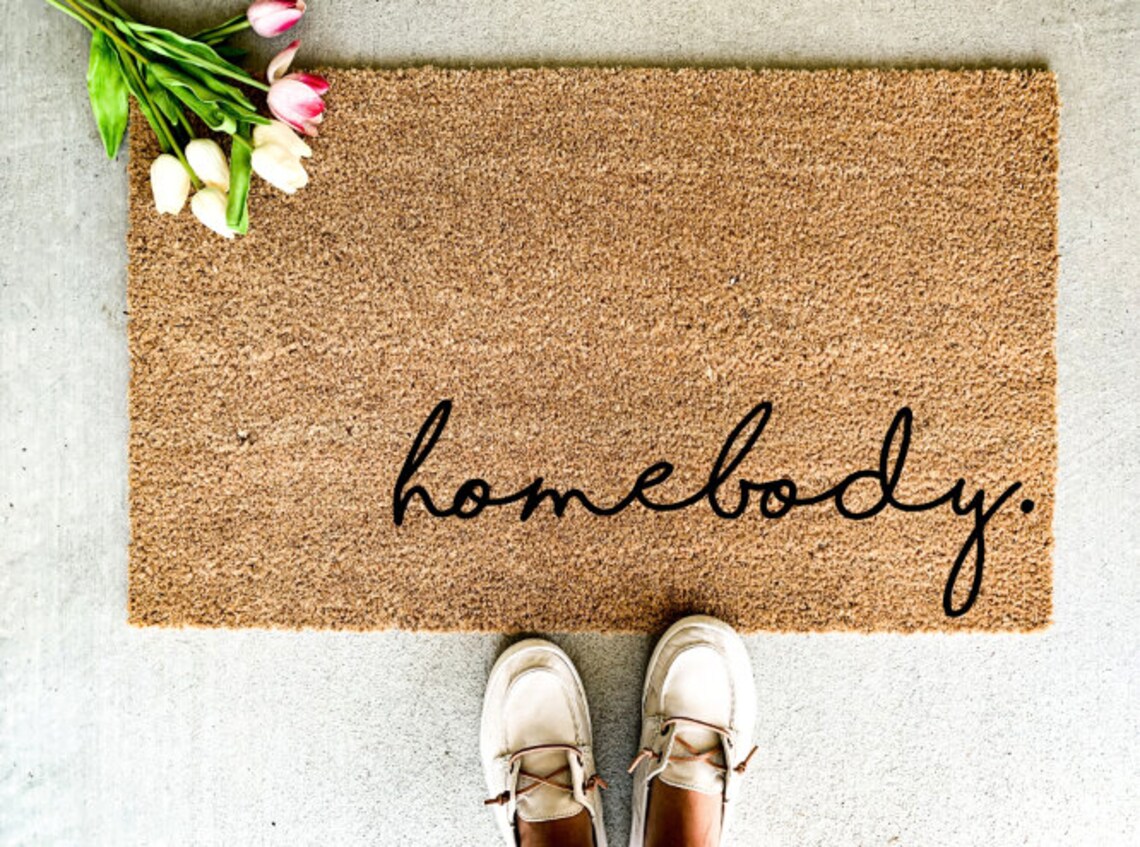 Homebody Doormat Mat Entryway Rug Housewarming Etsy