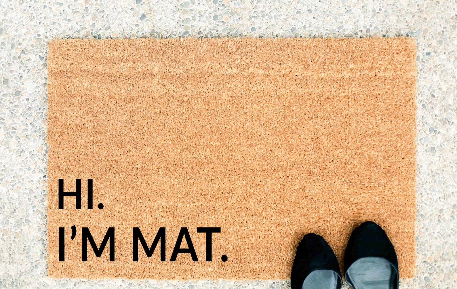 Hi I'm Mat doormat mat Entryway Rug Front Door Etsy