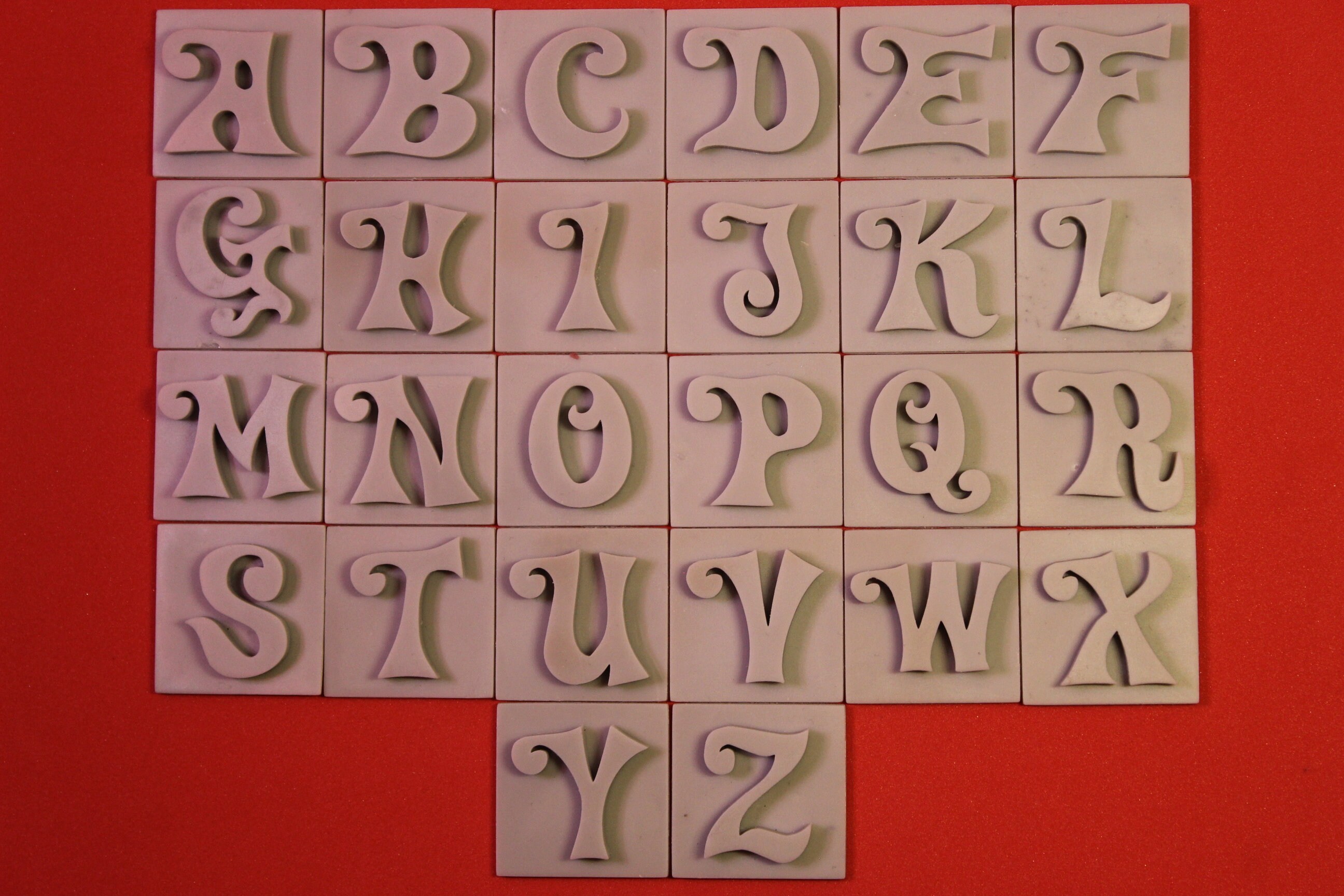 Alfabet letters embosser polymeer stempels voor klei en Etsy