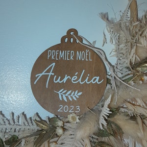 My 1st Christmas ball, 1st Christmas ball, wooden Christmas ball, personalized wooden ball, tree ornament, my first Christmas, baby's 1st Christmas