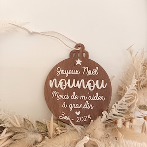 Merry Christmas ball nanny, Christmas ball, personalized Christmas ball, Merry Christmas nanny, nanny gift, nanny ball, granny ball, Christmas