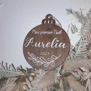 My first Christmas ball, first Christmas ball, wooden Christmas ball, personalized wooden ball, tree ornament, my first Christmas, baby's first Christmas