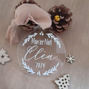 My 1st Christmas ball, 1st Christmas ball, plexiglass Christmas ball, personalized plexi ball, tree ornament, my first Christmas, baby's 1st Christmas