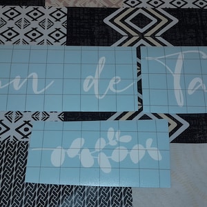 Stickers inscription plan de table motifs floral, stickers plan de table, stickers mariage, stickers personnalisés mariage, plan de table