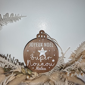 Merry Christmas ball nanny, Christmas ball, personalized Christmas ball, Merry Christmas nanny, nanny gift, nanny ball, granny ball, Christmas