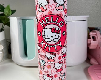 Kawaii Kitty Stainless Steel Tumbler | Anime Cup, 20 fl oz
