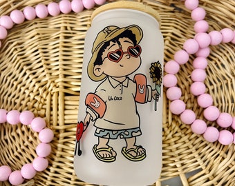 Bad Bunny Glass Can Cup | Bebesota Glass Cup | Un Verano Sin Ti Beer Can | Yonaguni Beer Can Glass | Conejo Malo Cup | Libbey Iced Coffee