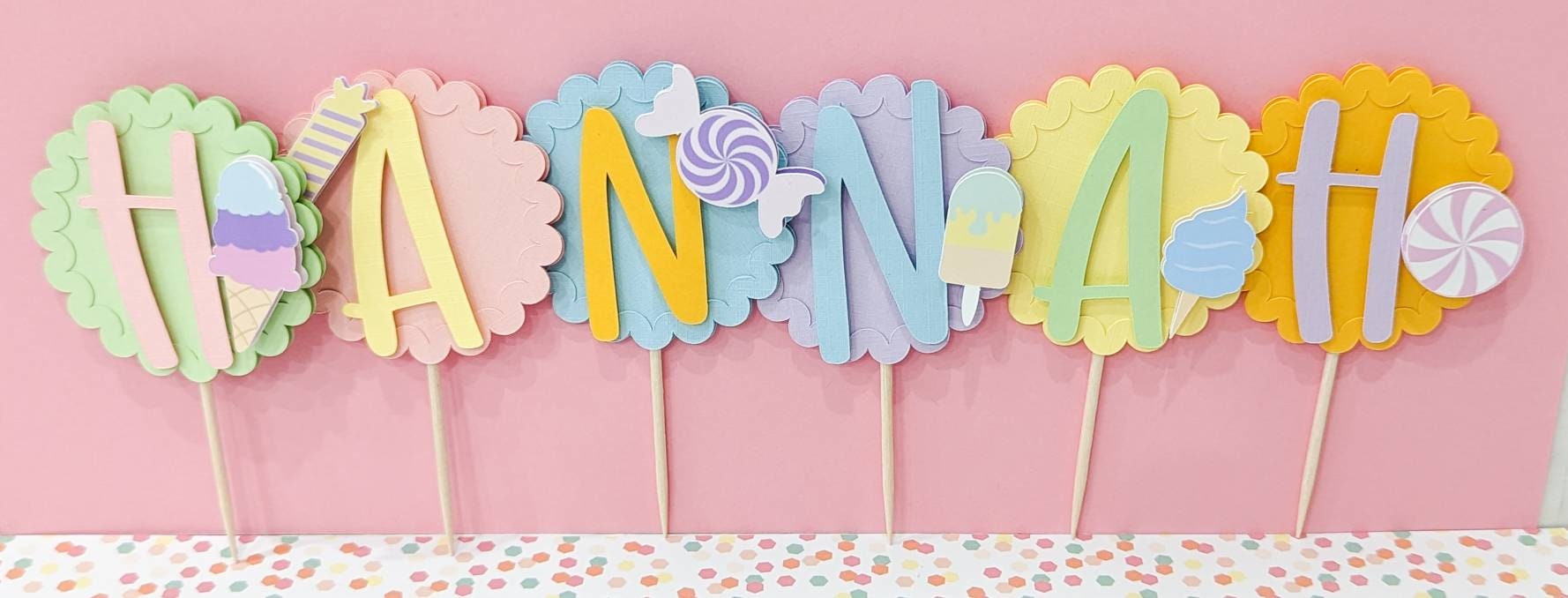 CupCake Topper Candyland Birthday
