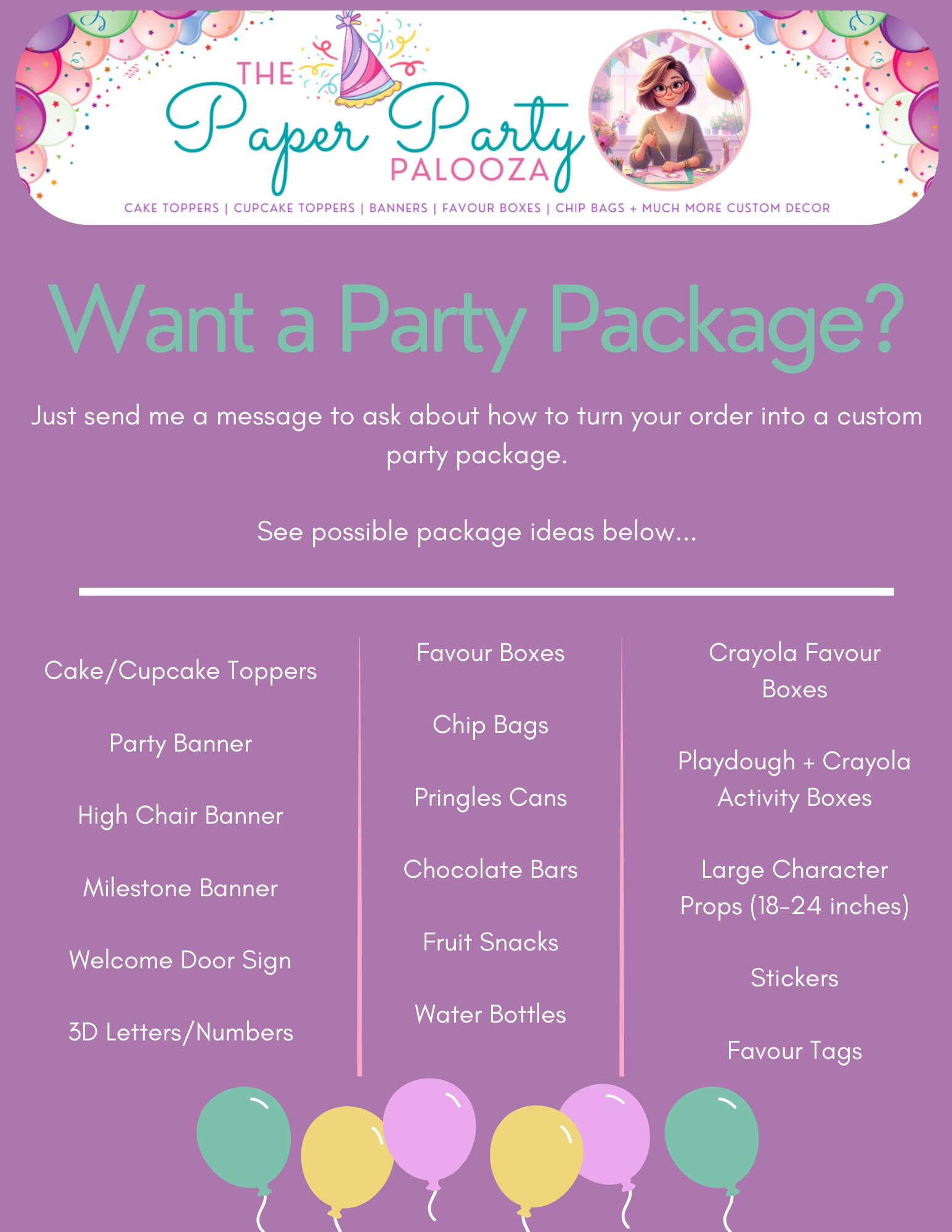 CupCake Topper Candyland Birthday