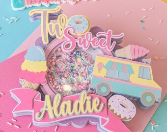 Two Sweet Cake Topper, Pastel Sweet Treats, Ice Cream Truck, Two Sweet Party, Sweet One, Four-ever Sweet, Candyland Party, Donuts Ice Cream