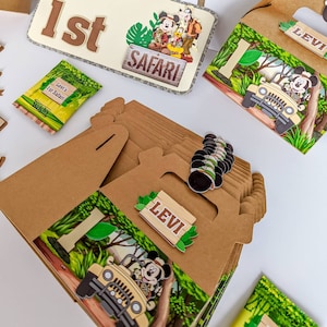 Party Favour Boxes Safari Mouse | Mouse Decorations | Safari Party | Safari Cake Topper | Boy Party| Boy Birthday Cake