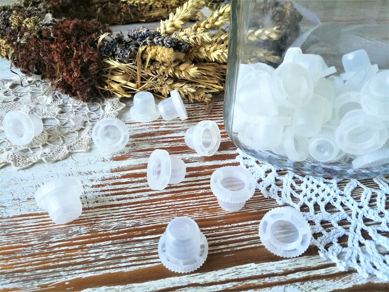 Set of 101 Plastic Bottle Corks Offwhite Vintage Plastic Etsy